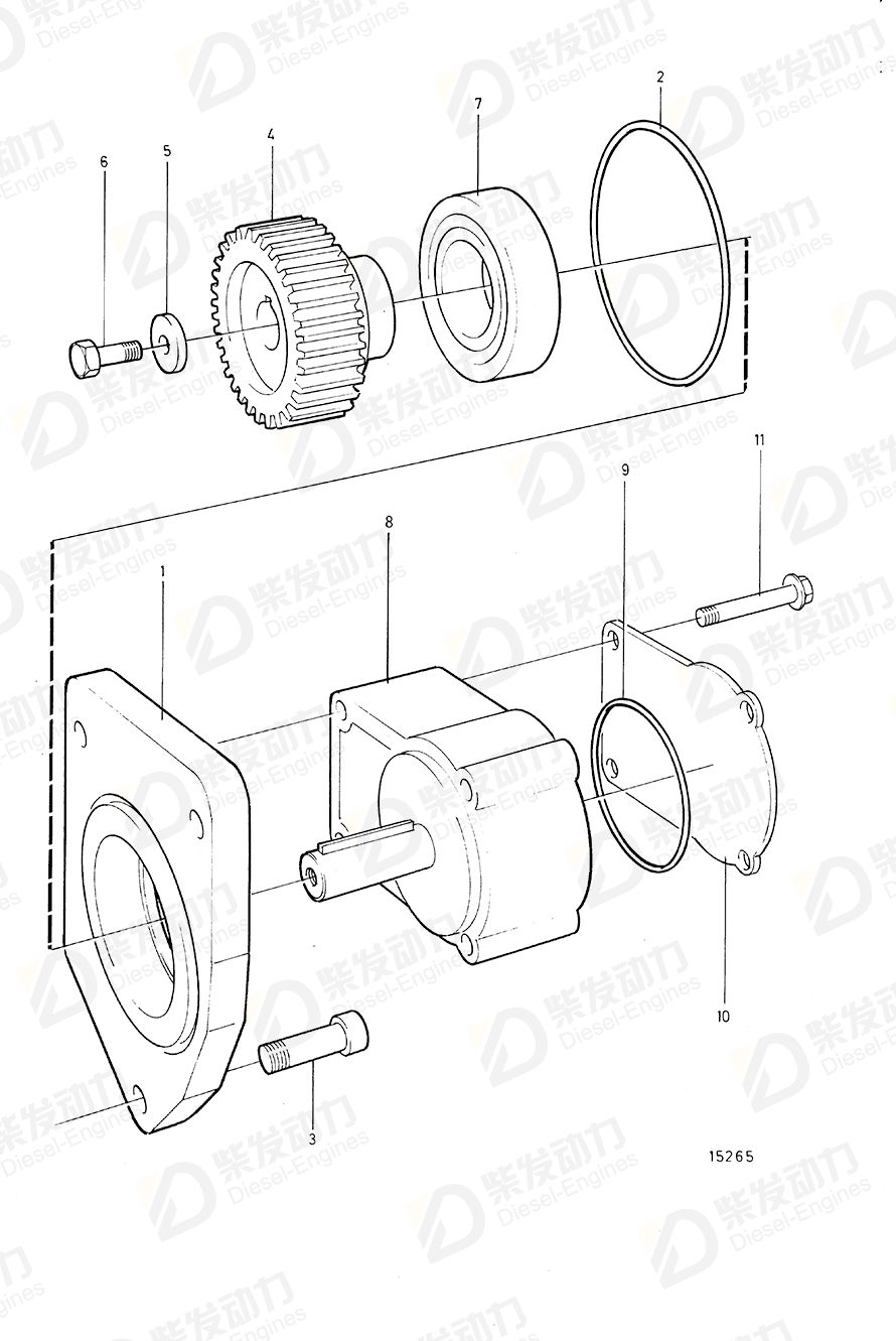 VOLVO Flange 3825094 Drawing